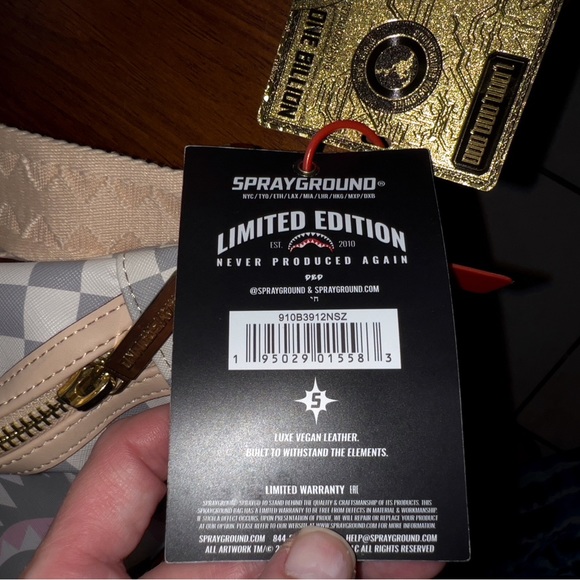 SPRAYGROUND 👛ROSÉ ALL DAY LÁ PALAĨS 👑 SAVVY CROSSBODY ~~~LIMITED EDITION~~~ - Picture 2 of 9